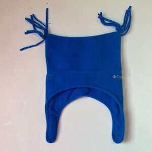 Columbia youth size small/medium blue fleece pigtail hat EUC.